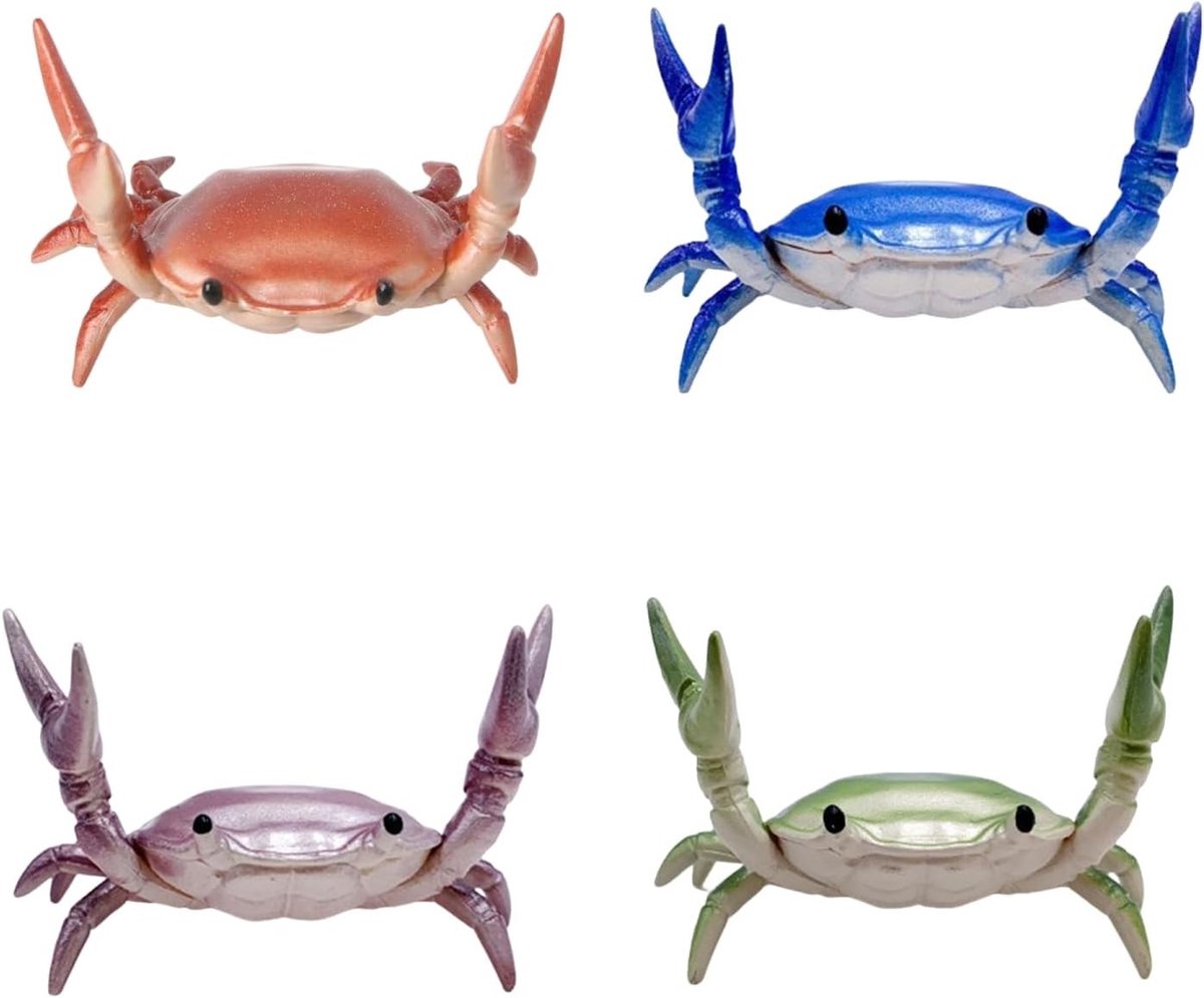 Creatieve en Schattige Krab Penhouders - 4 Stuks, Organisator voor Bureau, Perfecte Cadeau voor Kantoor en Schoolmateriaal