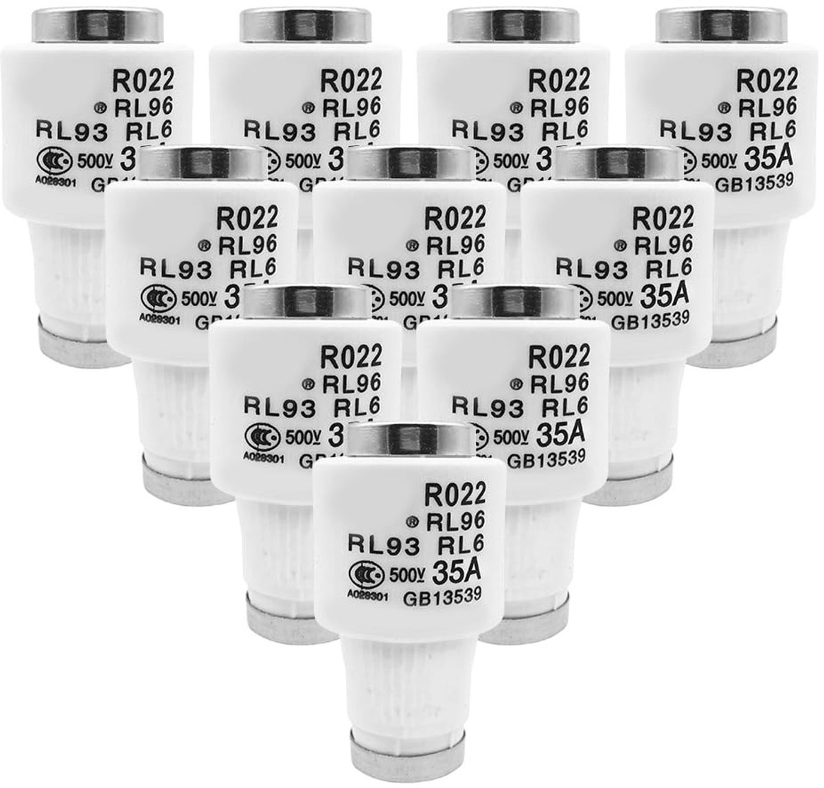 Solidchoice - 10 Stuks Neozed Zekerings inzet 35A Keramiek