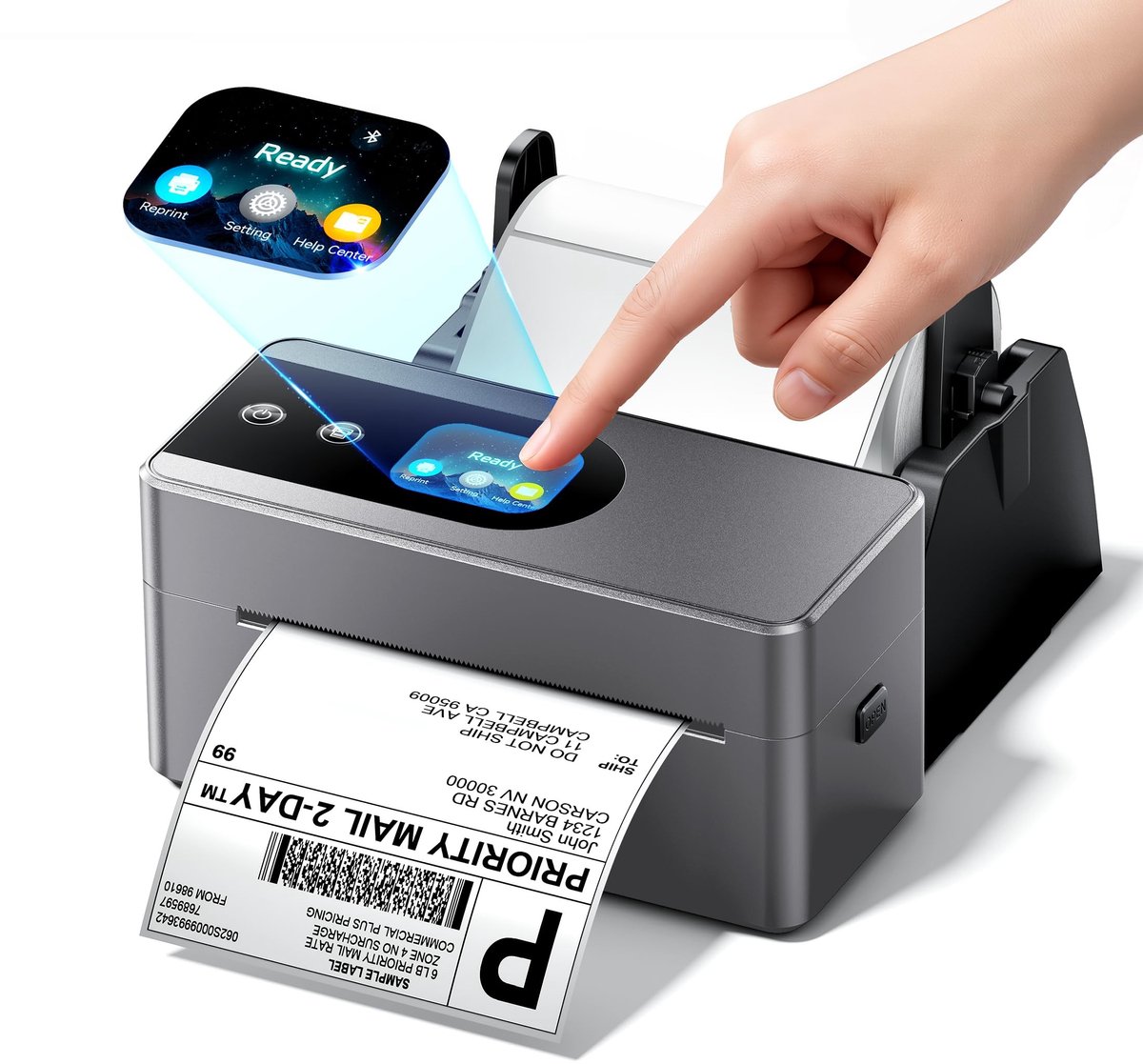 Solidchoice - PM64D Touchscreen Labelprinter voor Thermische Labels