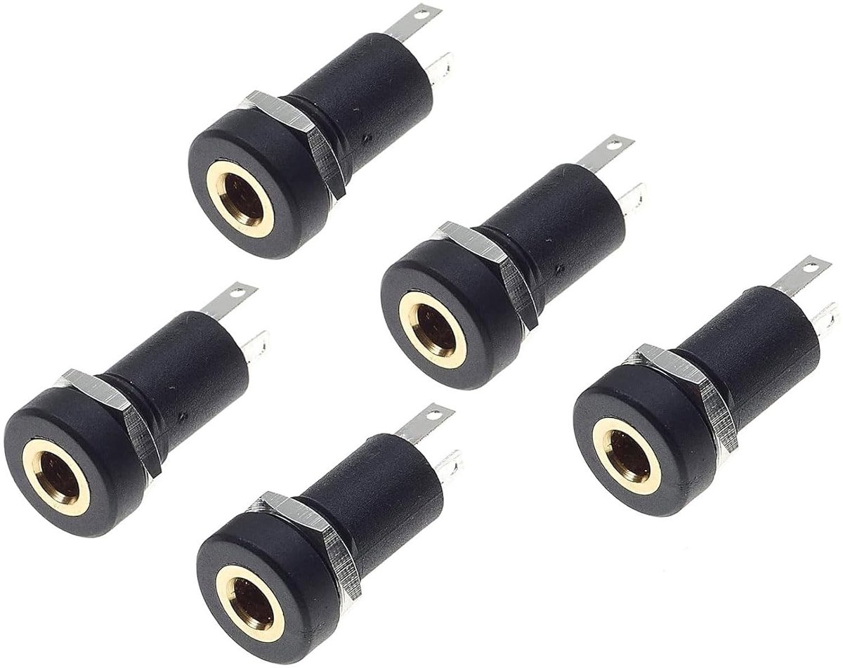3.5 mm jack jack - 3-pins - audio video jack - ideaal voor DIY projecten - ShopVlot