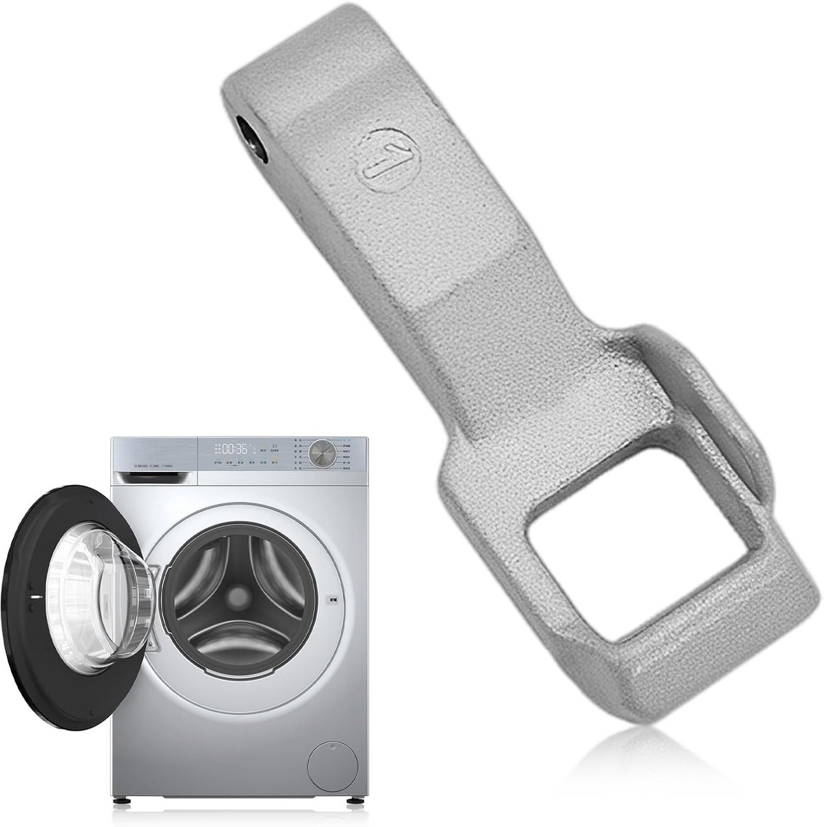 Deurhaken voor wasmachine - RVS - Metallic - Perfecte vervanging - ShopVlot