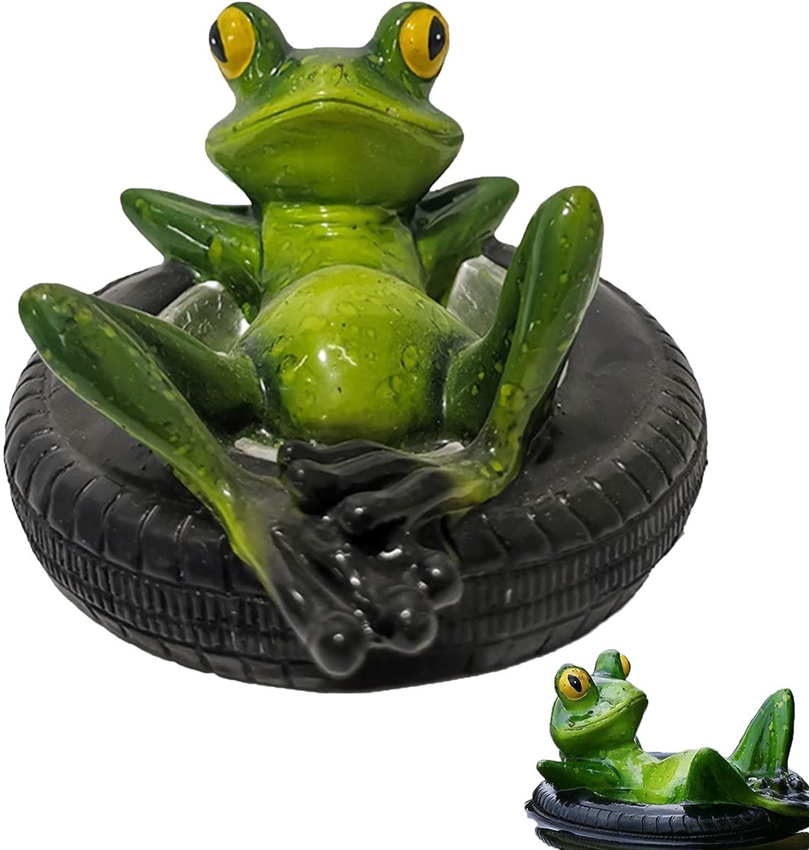 Solidchoice - Decoratieve Drijvende Kikker voor Mini Vijver en Tuin
