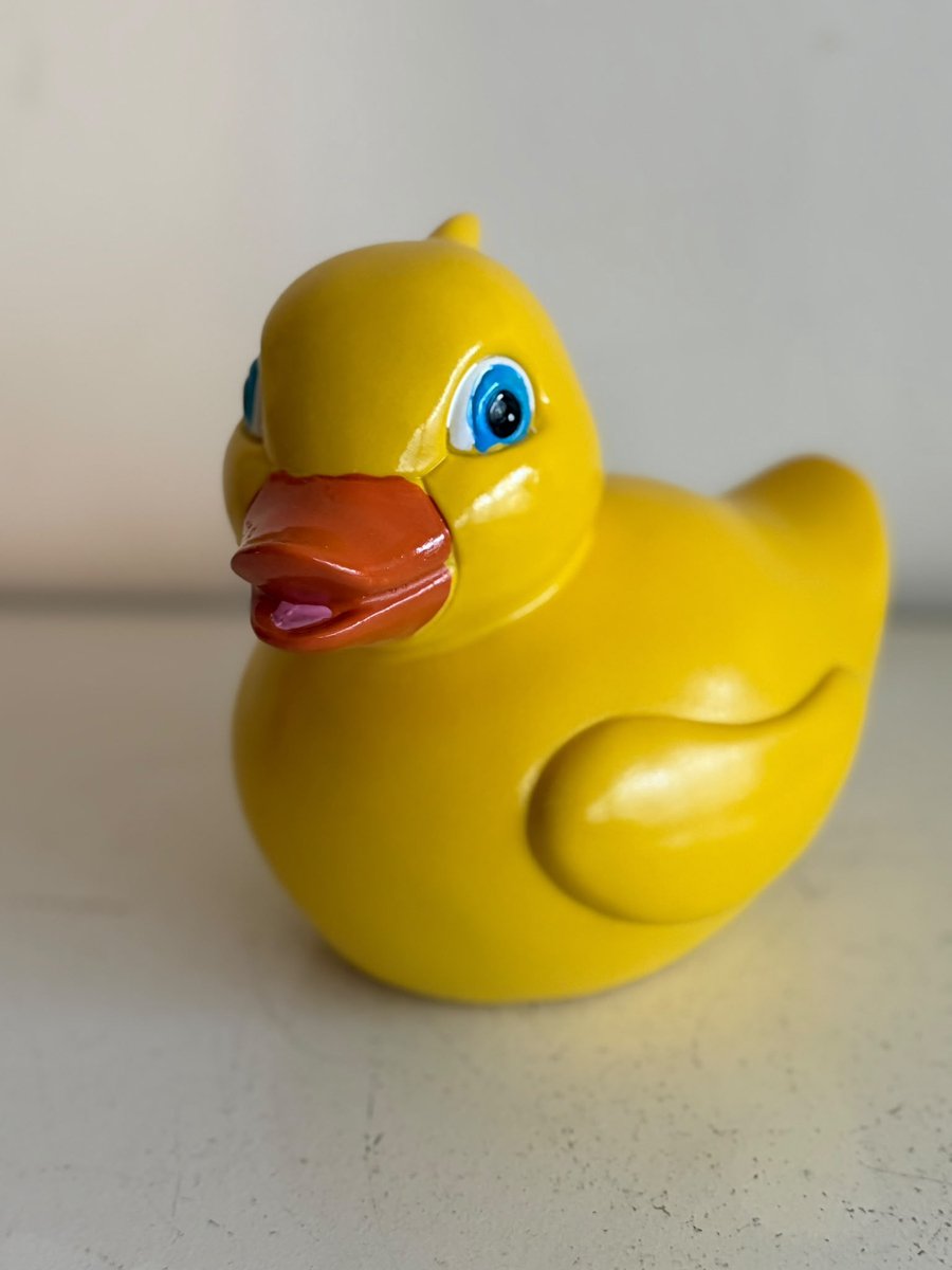 Goodyz - Decoratie - Dieren - Bad Eend - Badeend - S - 16cm lang- Geel