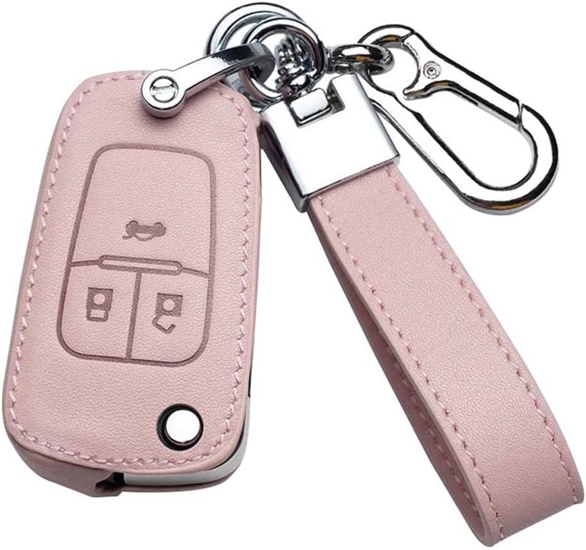 Car Key Cover Suitable for Opel Protective Case Key Cover Cowhide Leather Cover for Chevrolet Adam Astra Mokka - ShopVlot