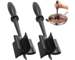 Minced Meat Chopper, 2 pieces – Minced Pestle & Minced Meat Pestle Made of Stainless Steel, Handy Meat Chopper for - ShopVlot