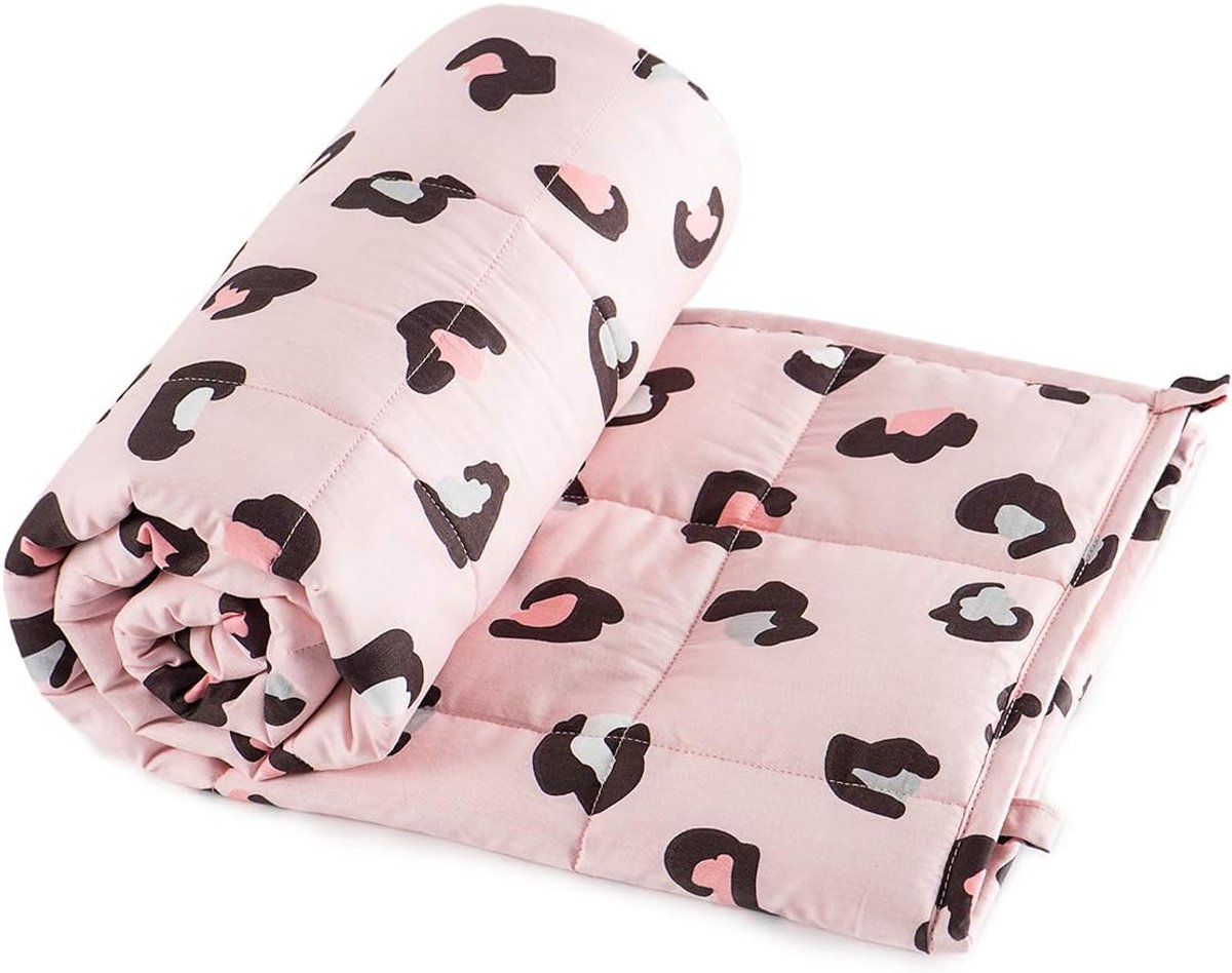 Sivio Weighted Blanket Ultra Comfortable 2.3kg Dotted Cotton Pages with Cartoon Patterns Heavy Blanket Ideal for - ShopVlot