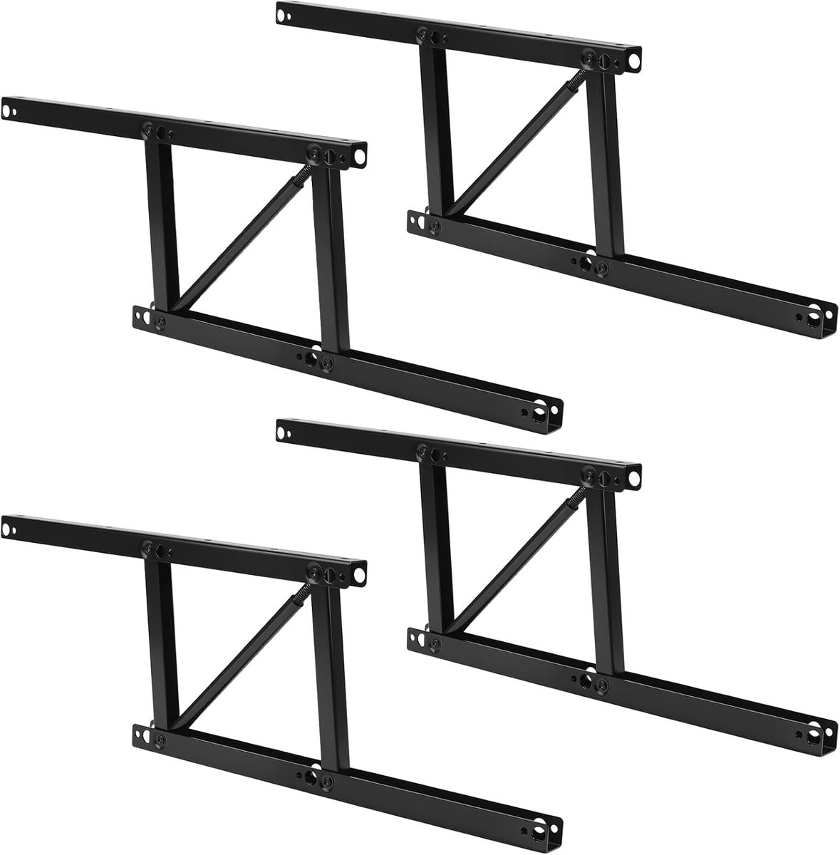 4pcs 380mm Folding Salon Hinge Spring Frame Furniture Hinge Spring Folding Lifting Hinges Folding Iron for Coffee Table - ShopVlot