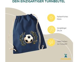 minimutz Gymtas voetbal jongens, stoffen tas rugzak van katoen om te trekken, sporttas school, wisselwaszak - ShopVlot
