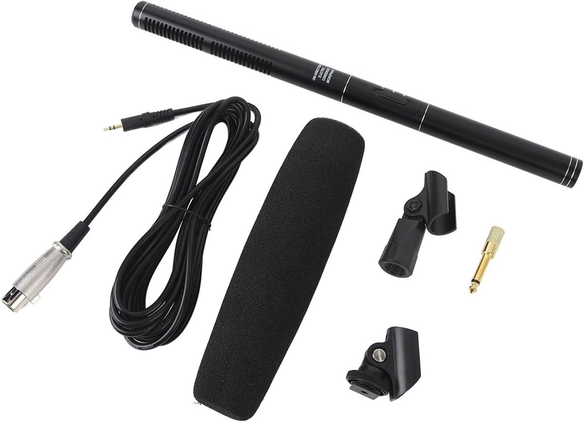 Shotgun Microphone, Video Microphone Condenser Shotgun Microphone Cardioid Professional Camera Microphone Interview - ShopVlot