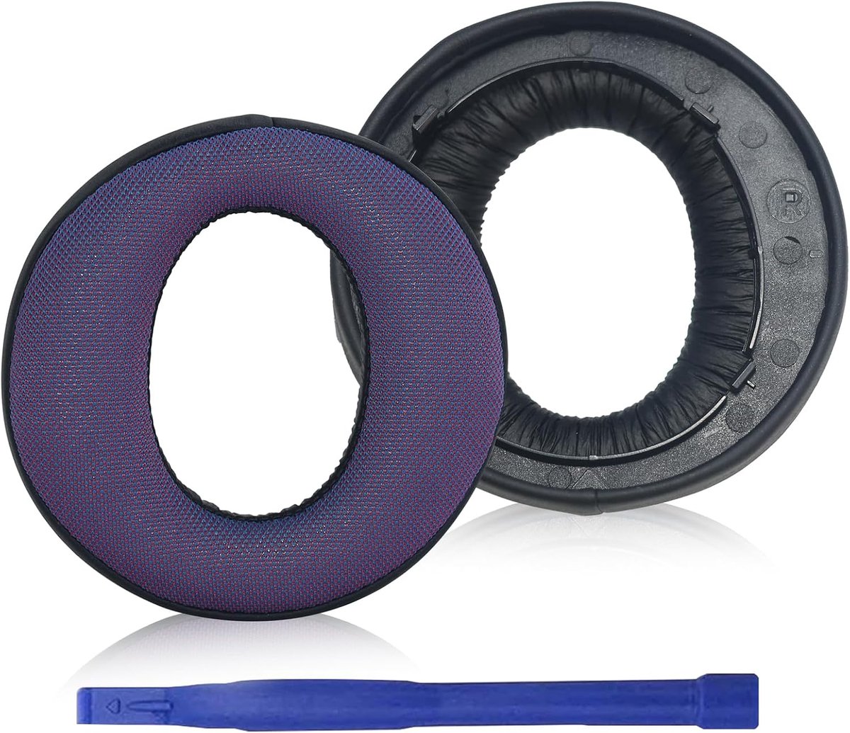 Adhiper PS5 Replacement Ear Pads Compatible with Sony PS5 Pulse 3D Headset, Breathable Mesh Fabric Memory Foam - ShopVlot