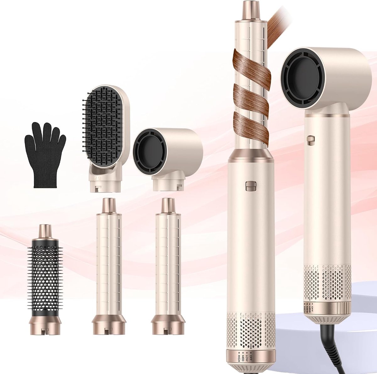 hair dryer curling iron - ShopVlot