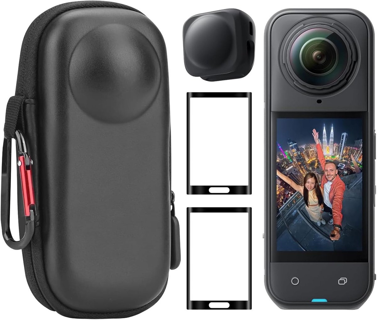 Semaiki Mini Case for Insta360 X5/X4 Lens Hood Screen Protector Compatible with Insta360 X5 Action Cameras - ShopVlot