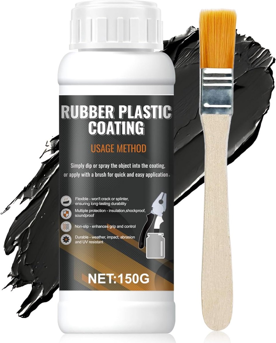 Liquid Rubber Coating Rubber Paint Protective Coating Liquid Impregnated Flexible Removable for Tongs and Jewellery - ShopVlot