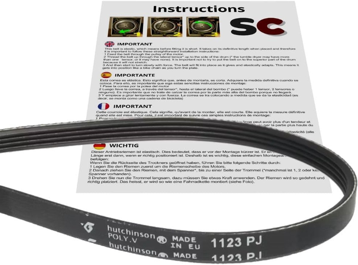 Wasmachineriem 1123 PJ - ShopVlot