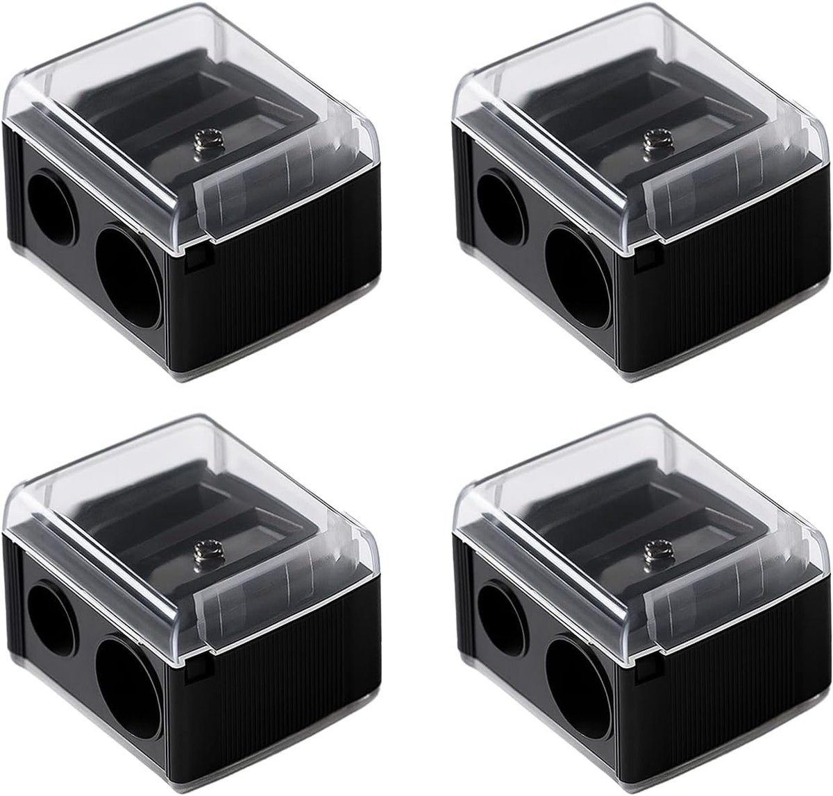 4pcs Beauty Pencil Sharpener, Professional Makeup Point Sharpener for Eyes, Eyebrows and Lips, Portable Makeup Point - ShopVlot