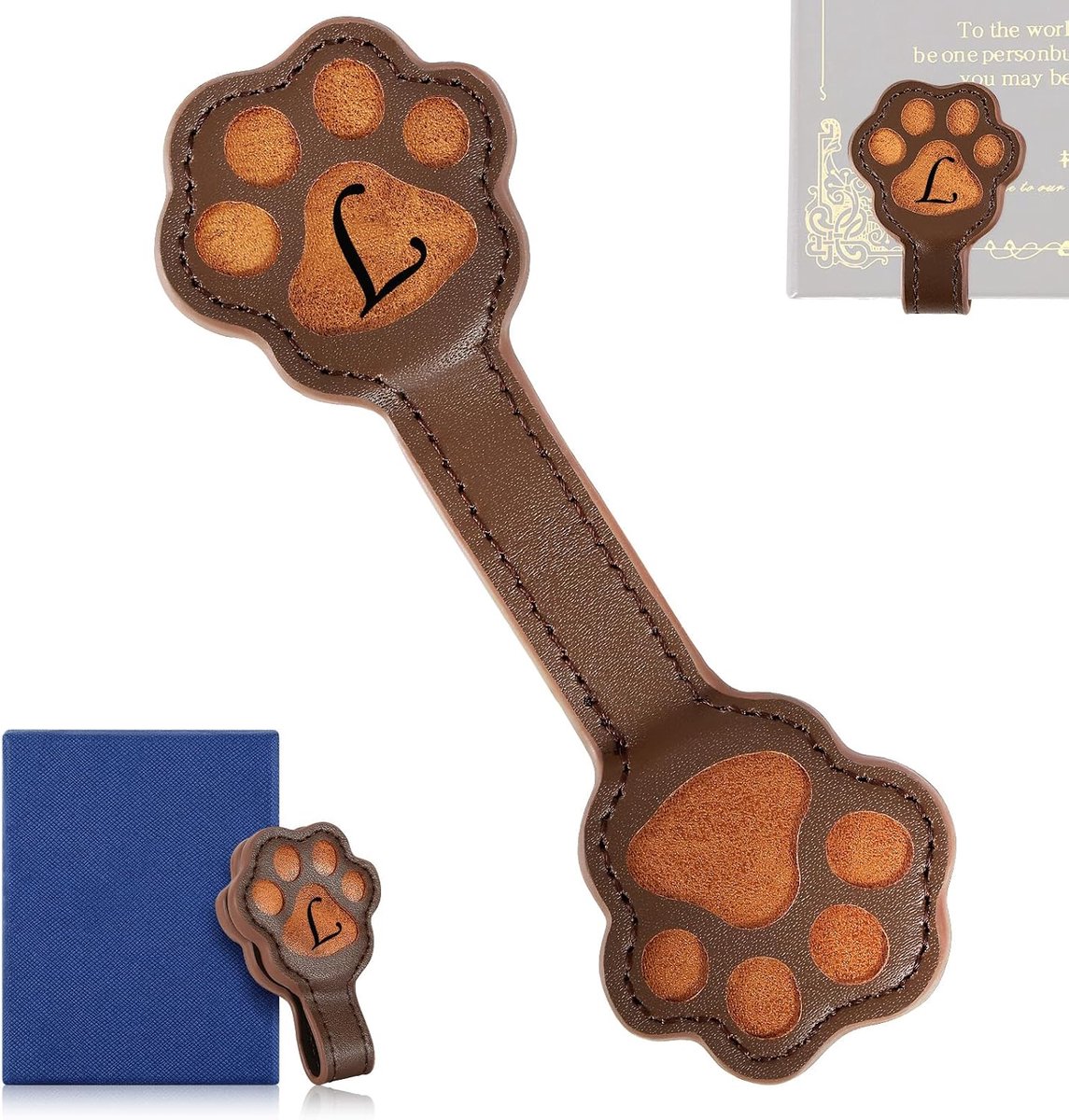 Magnetische lederen bladwijzer, schattige eerste magnetische bladwijzers clip, vintage boekenmarkerclip geschenken - ShopVlot