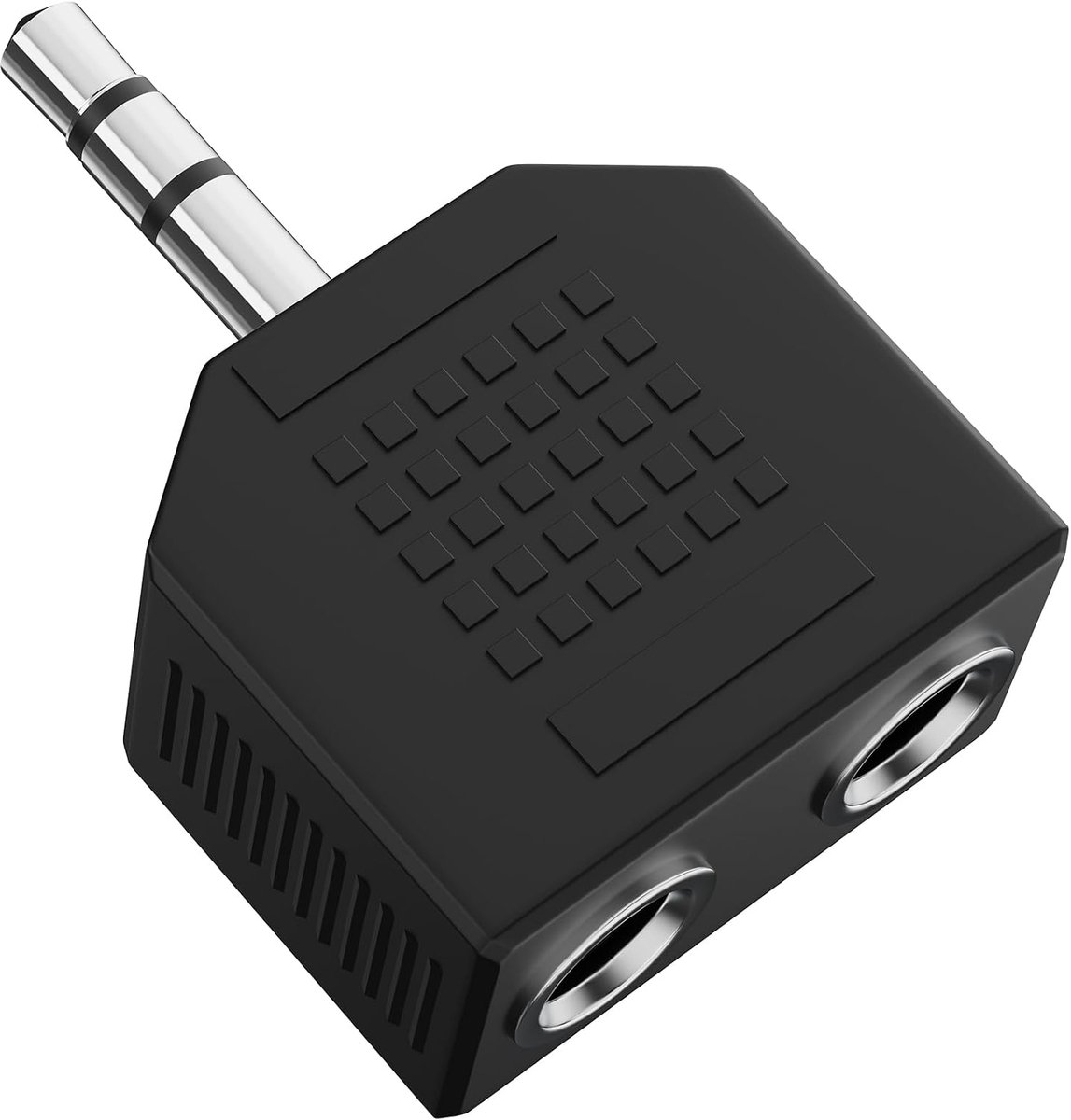 HDSupply Audio Splitter, Y Adapter, 3.5 mm Jack to 2 x Cinch Socket, for Speakers, Subwoofer, Soundbar, TV, Car - ShopVlot