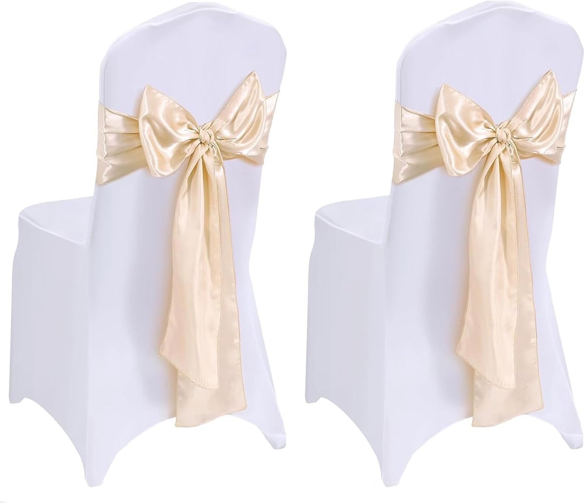 chair covers white - ShopVlot