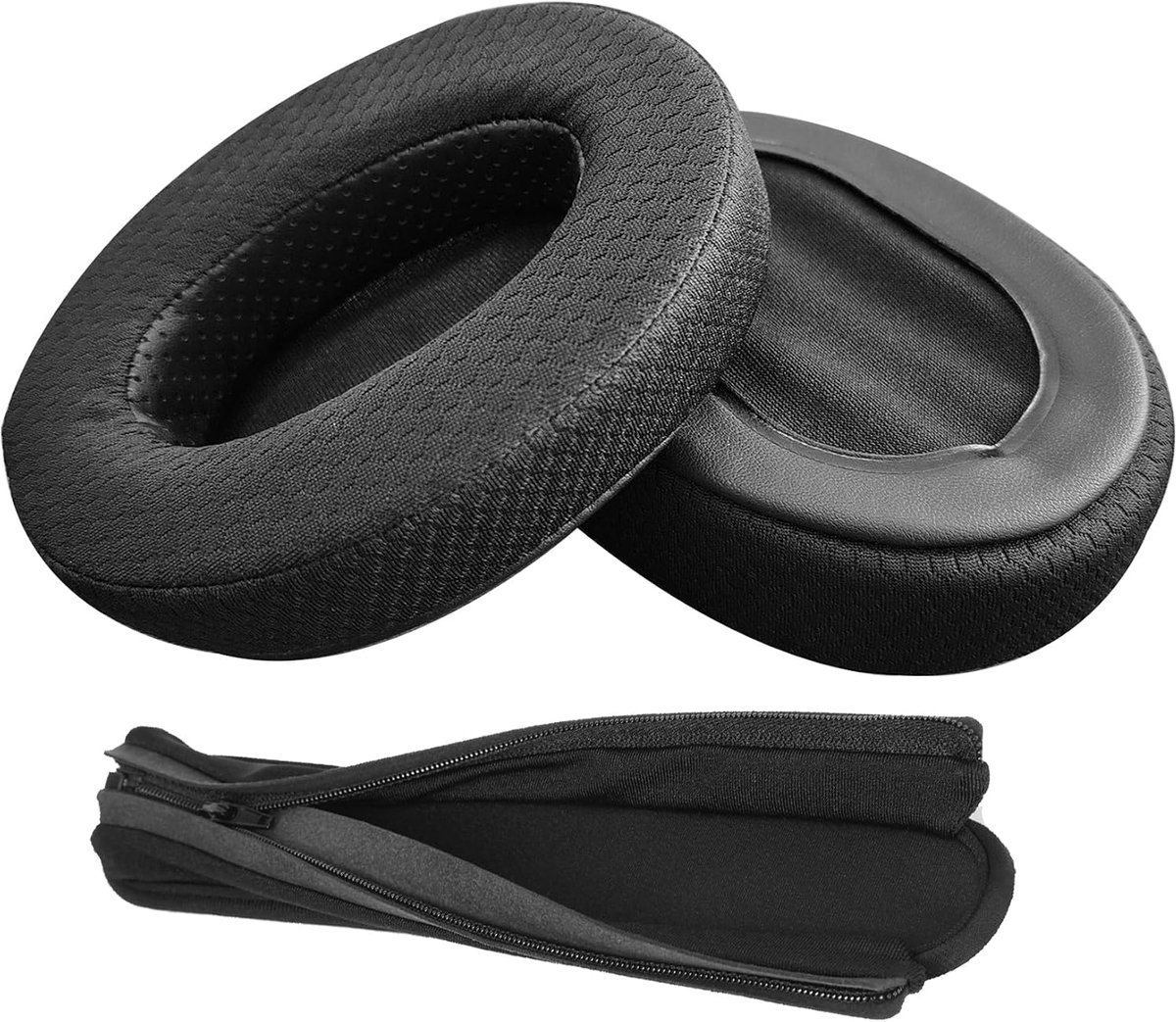 Replacement Ear Pads and Headband Cushion Compatible with Audio Technica ATH M50X /M40X Headphones (Textile and Memory - ShopVlot