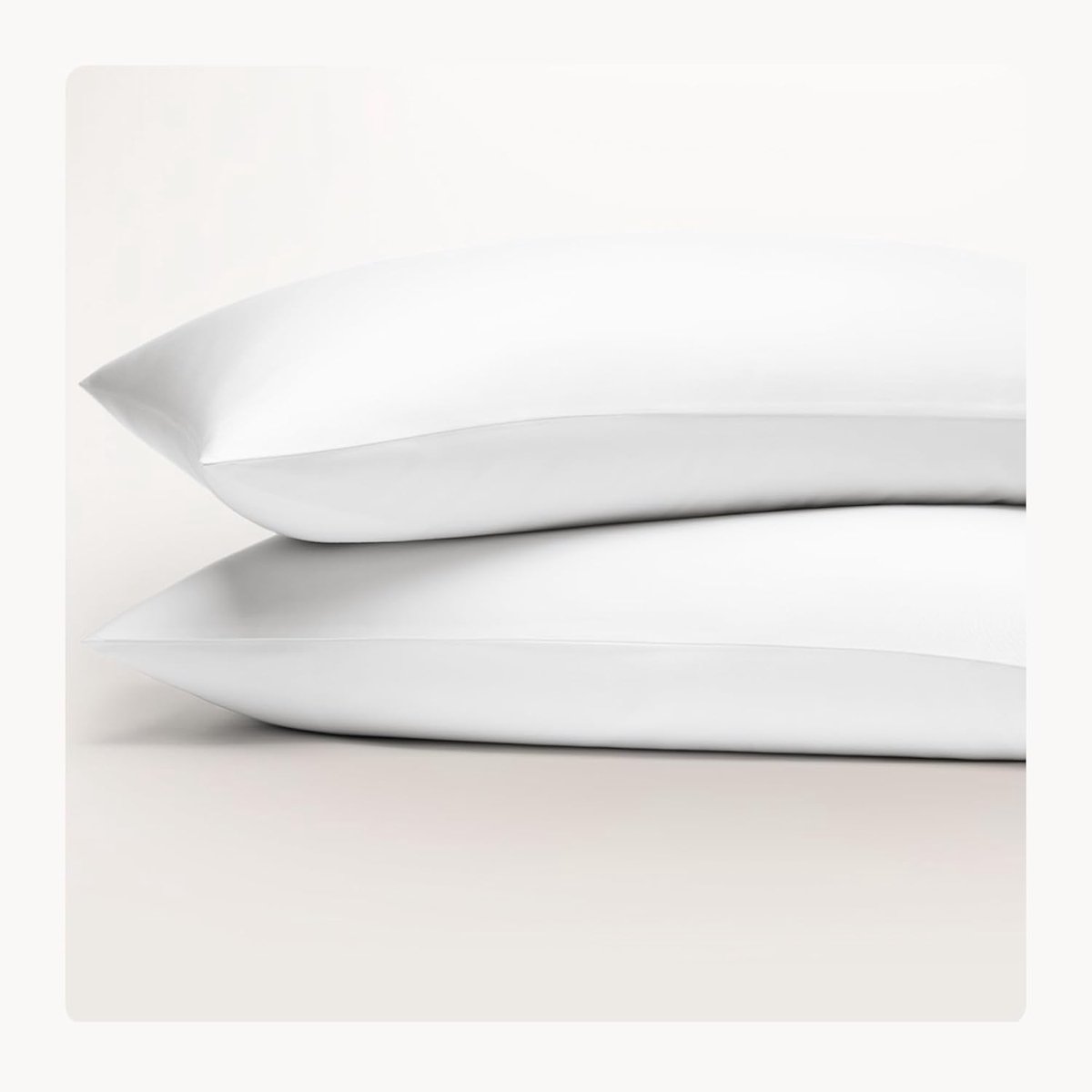 Satin cushion cover, 40 x 70 cm, white, 100% organic cotton, Oeko-Tex certified, soft and breathable pillowcase - ShopVlot