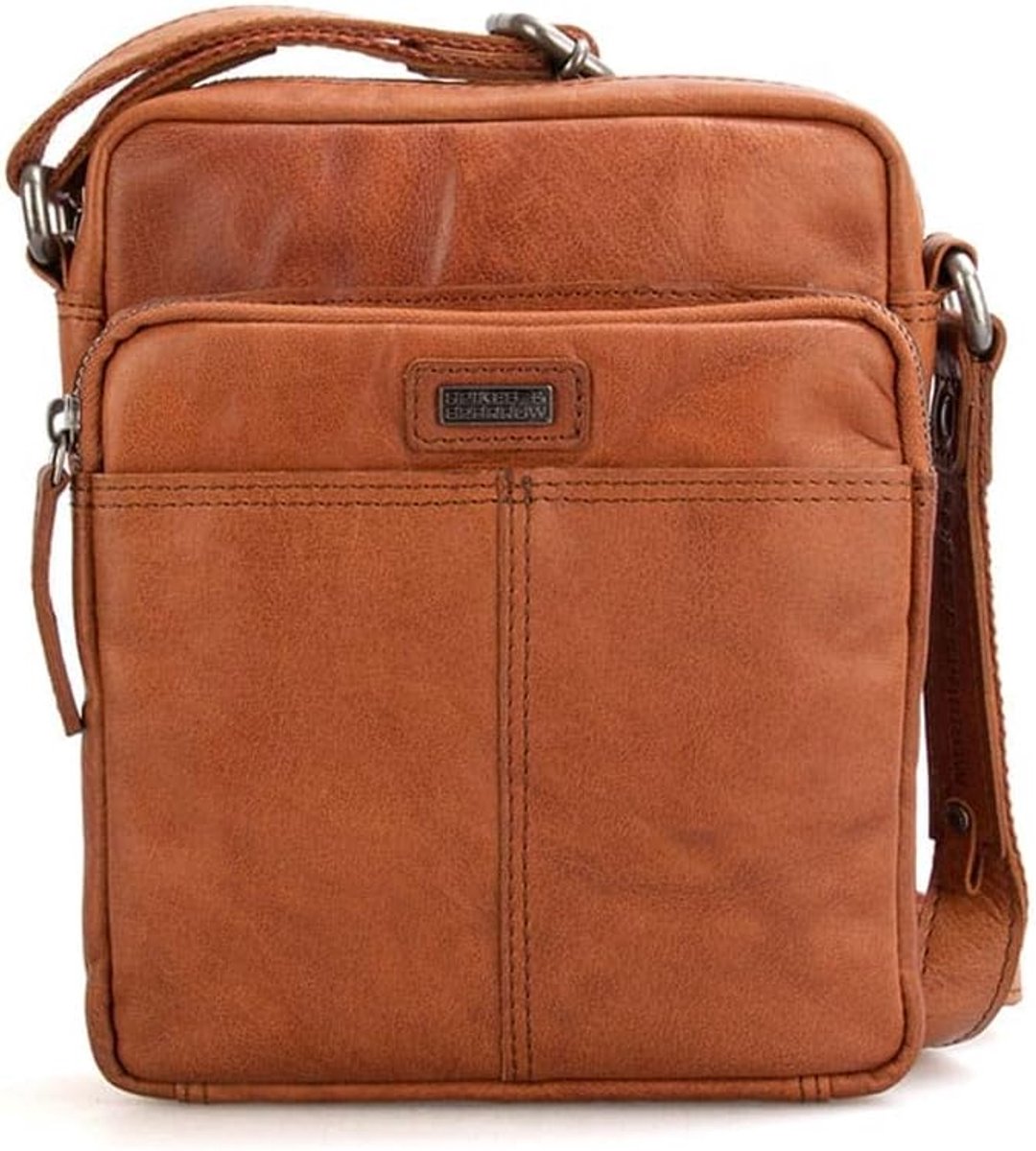 Leather Cross Body Vermont, brandy - ShopVlot