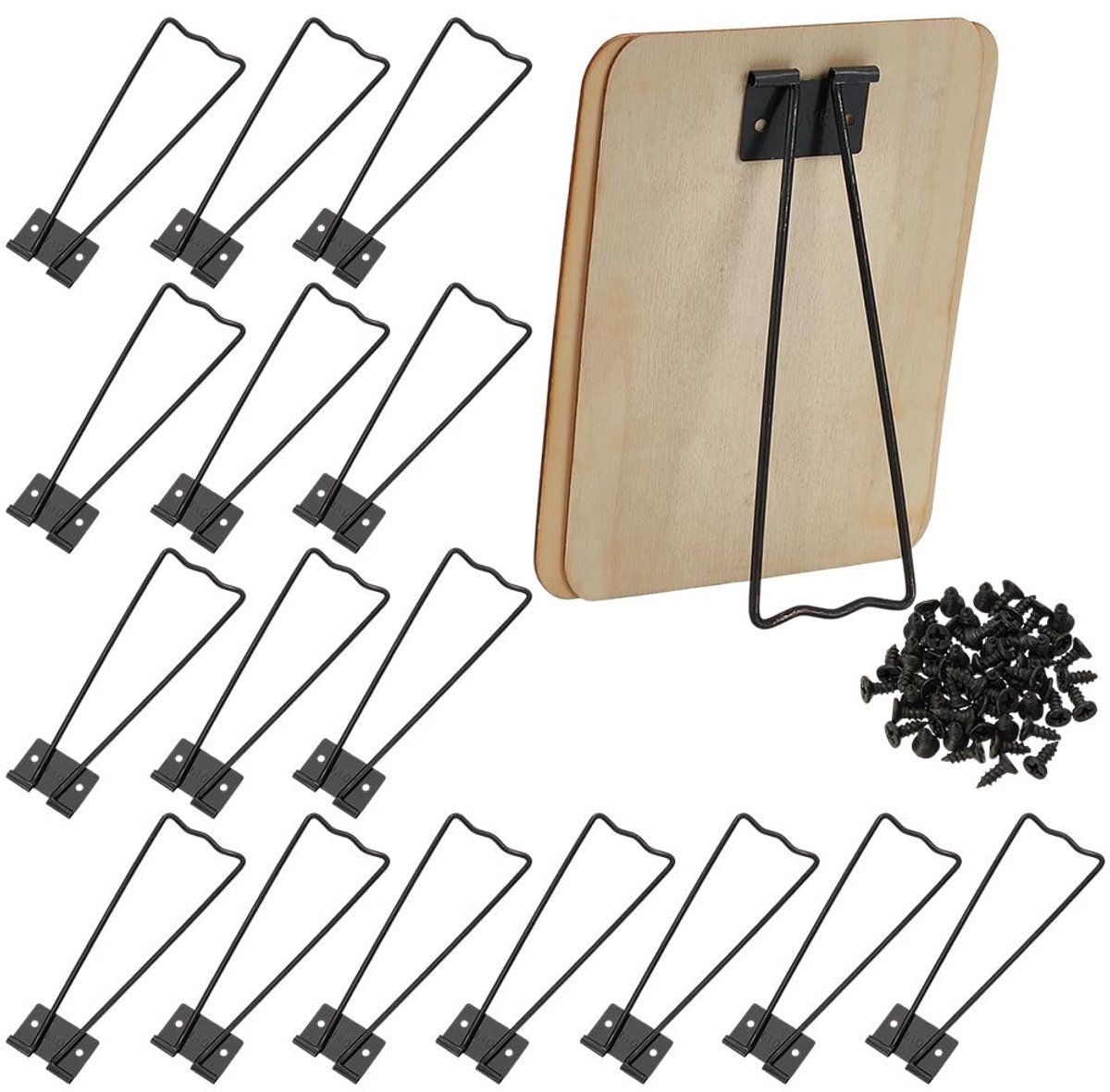 Dailygoods - Set van 16 Fotolijsten met Ezel Achterstandaard en Schroeven