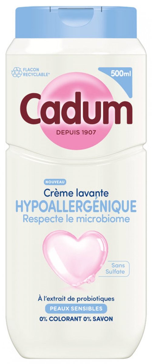 Cadum Hypoallergene Douchecrème Tolerantie Gevoelige Huid 400 ml
