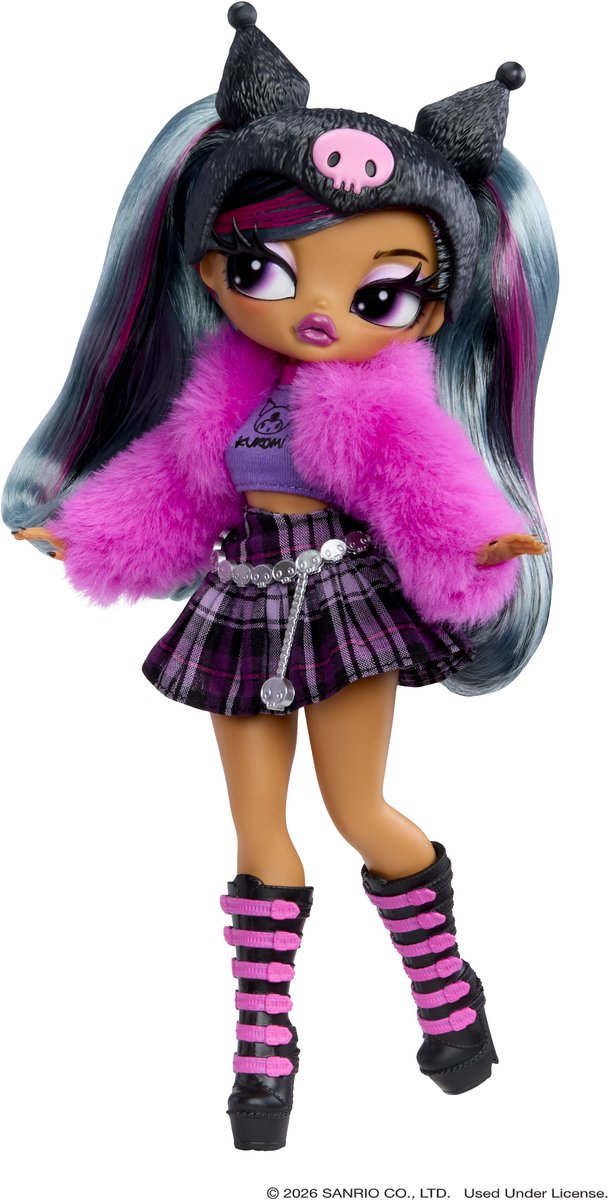 L.O.L. Surprise! O.M.G.™ Loves Hello Kitty® and Friends – Kuromi™ – modepop geïnspireerd op een Hello Kitty® and Friends-personage - spelen en tentoonstellen! — afbeelding 4
