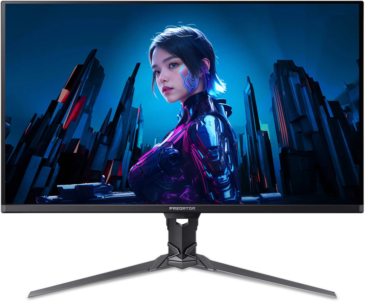 Acer Predator X32 X5 X32X5bmiiphuzx computer monitor 80 cm (31.5"") 3840 x 2160 Pixels 4K Ultra HD QD-OLED Touchscreen Zwart