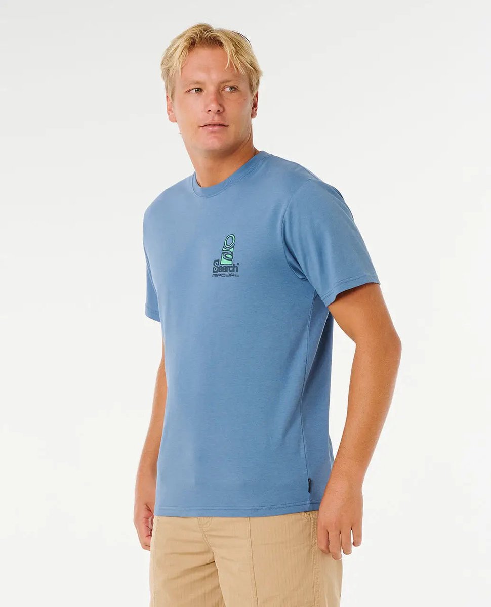 Rip Curl Vaporcool Search Stack TEE - Bluefin