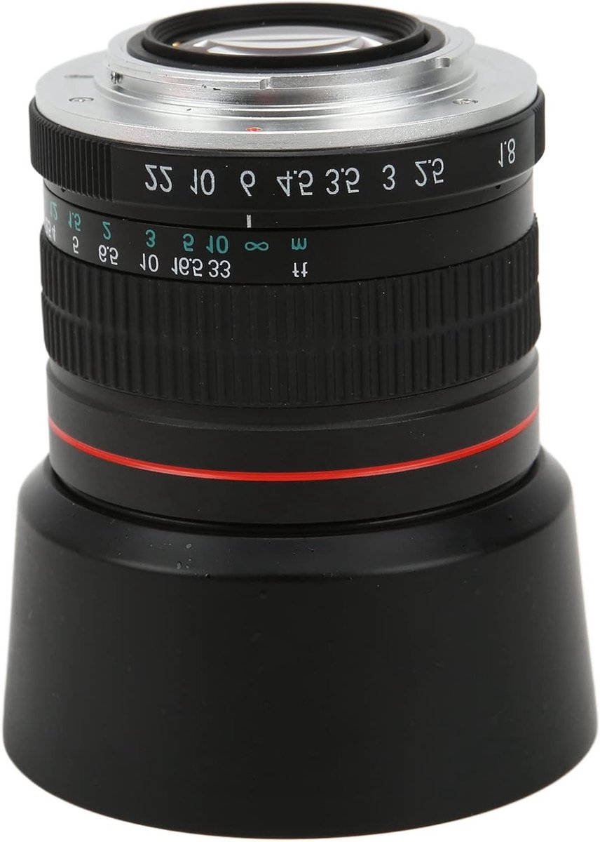 Telephoto Lens 85mm F1.8 met Grote Diafragma voor Volbeeld Camera's - Handmatige Focus en Portretfotografie