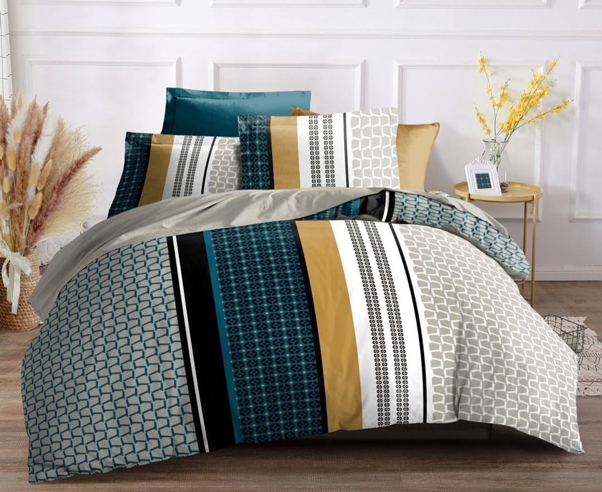 Dailygoods - 4-Delige Lakenset van 100% Katoen - Comfortabel en Duurzaam
