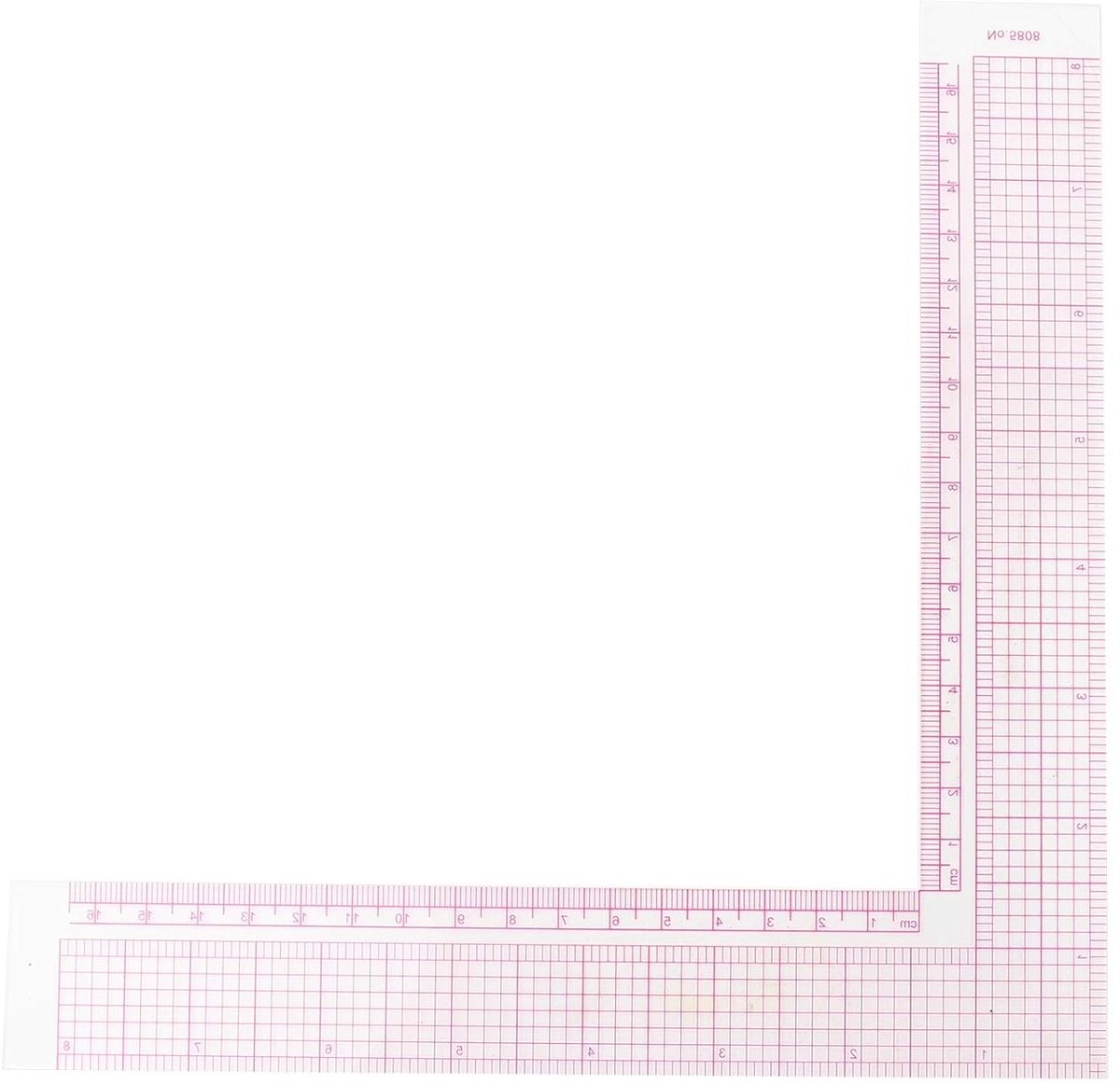 Professionele naaigerei: plastic L-vormige liniaal en Franse curve meetinstrument voor precisie en gemak in naaien