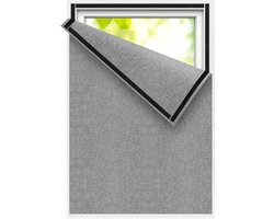 Solidchoice - Blackout Gordijnen Grijs - 200 x 150 cm - 1 Paneel