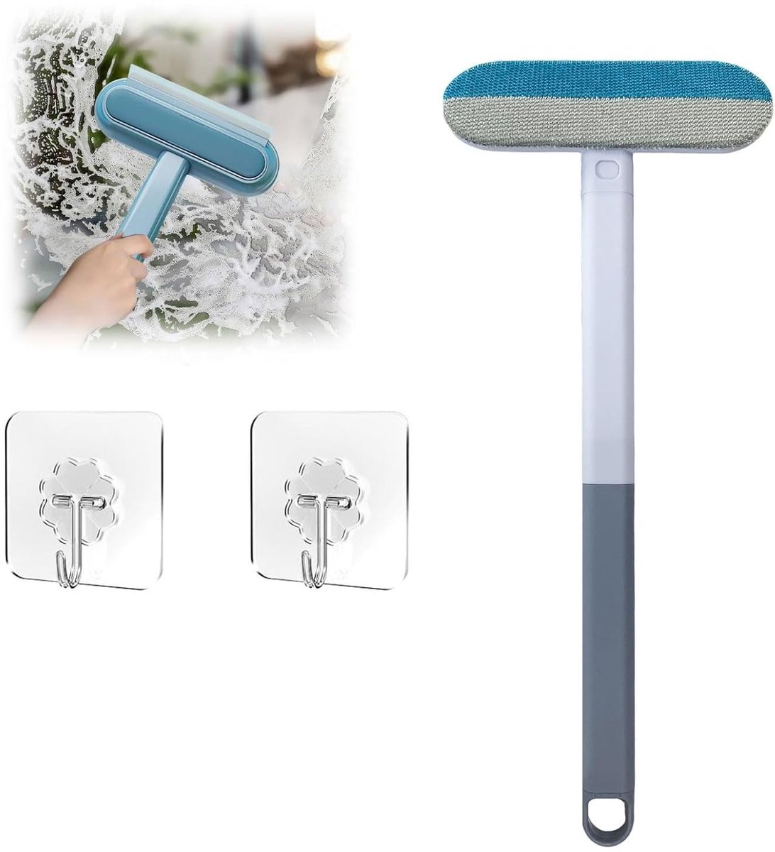 Solidchoice - Anti-haarroller met lange handgreep - Herbruikbare borstel voor dierenharen