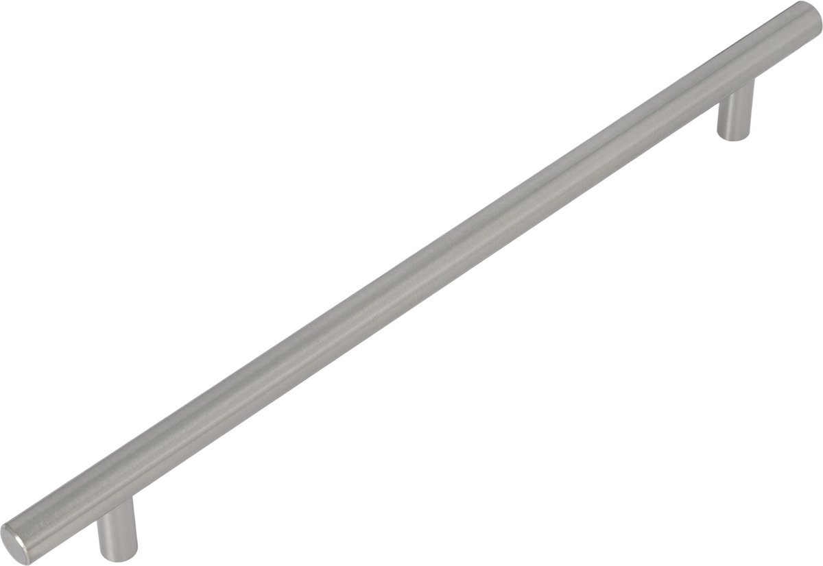 Meubelgreep Mila geborsteld RVS 284mm rond - Boorafstand 224mm