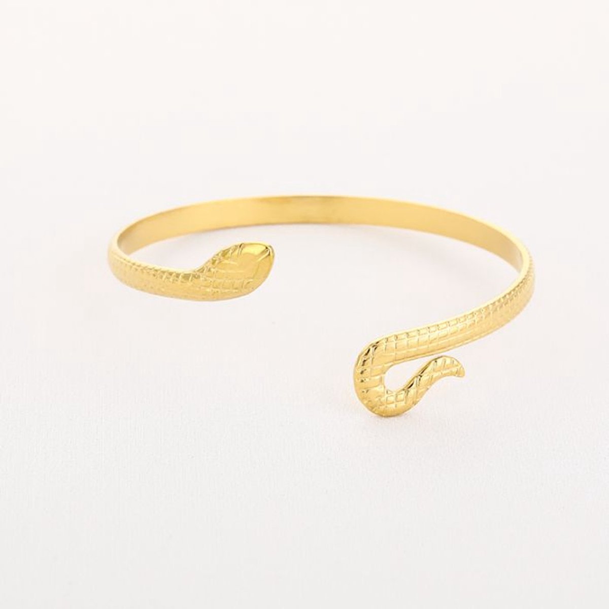 Bijoutheek Armband (Sieraad) Bangle Slang Goudkleurig