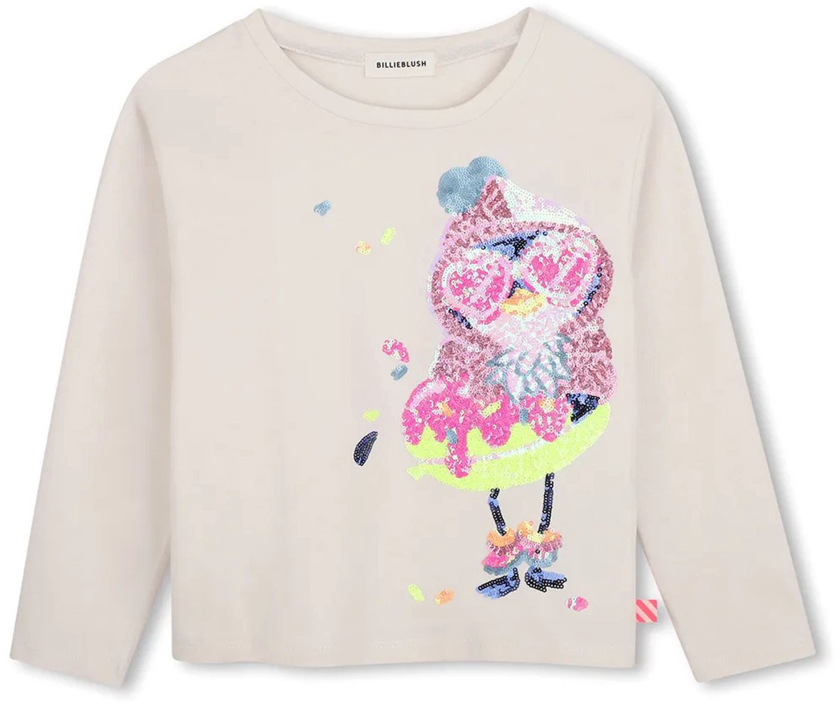 Billieblush U22372 T-shirt Met Lange Mouwen Wit 12 Years Meisje
