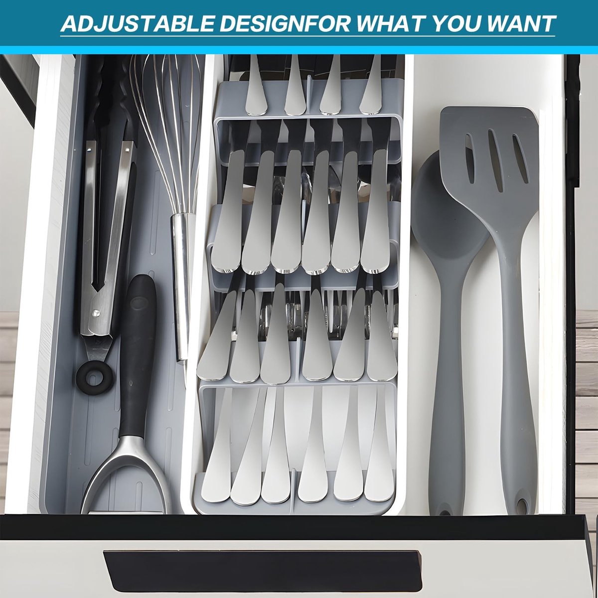 Solidchoice - Organizer voor Besteklade, Compact en Handig