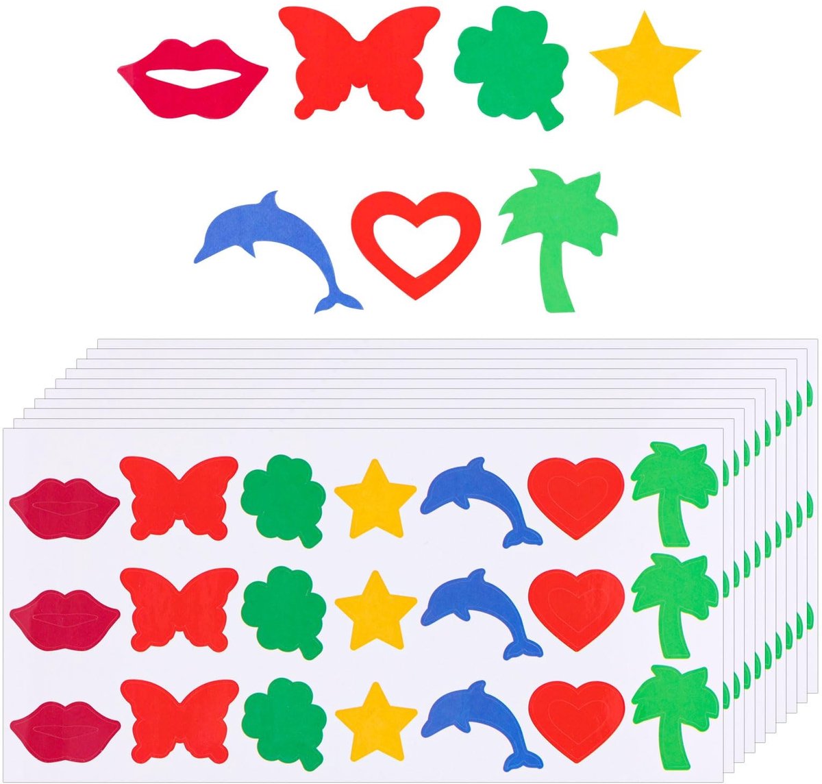 Solidchoice - 210 Stuks Zelfklevende Bruiningsstickers voor het Lichaam