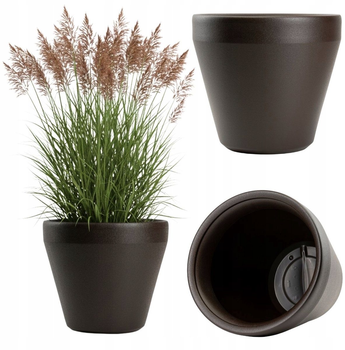 Grote Mokka Tuinpot 55x49 cm - Vorstbestendig & Gerecycled Plastic