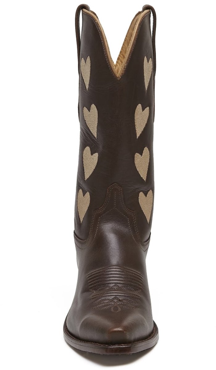 Bootstock Hearts – Dames Cowboylaarzen – Mocca