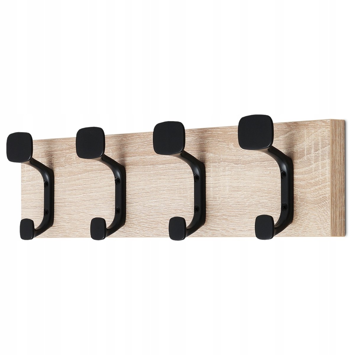 Merkloos Wandkapstok met 4 Haken - Industrieel Design