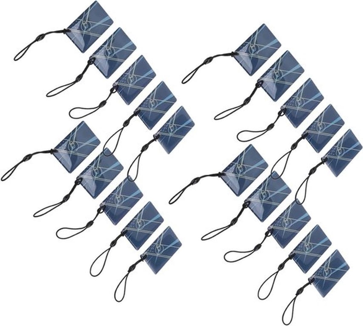 20 Stuks Contactloze 13.56MHz Sleutelhangers voor Deursystemen, Compatibel met Slimme Slot en Toegangscontrole