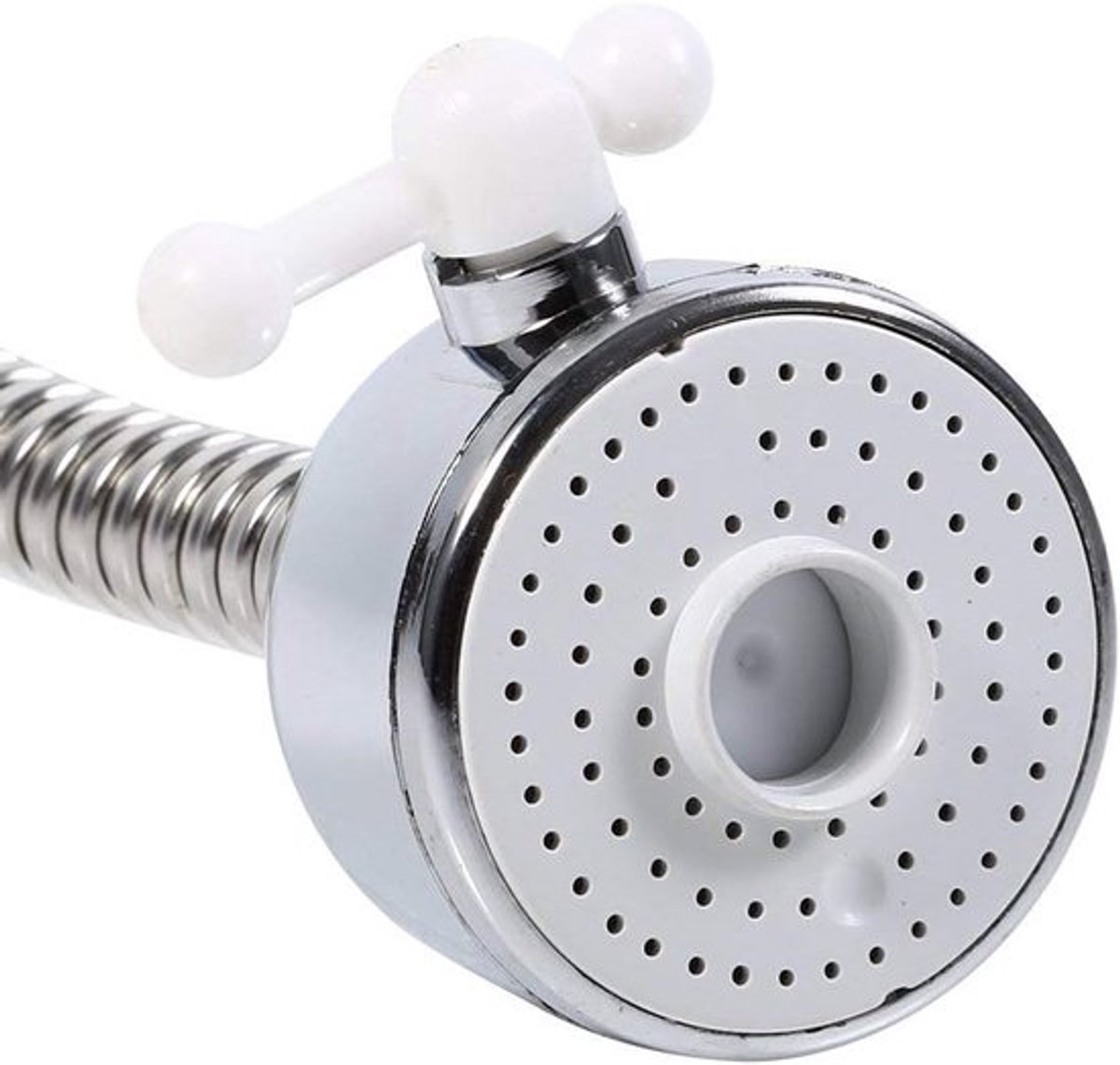 Verstelbare Keukenkraan Sprayer, 360 Graden Draaibare Waterbesparende Aansluiting voor Koud en Warm Water, Ideaal voor Efficiënt Gebruik in de Keuken