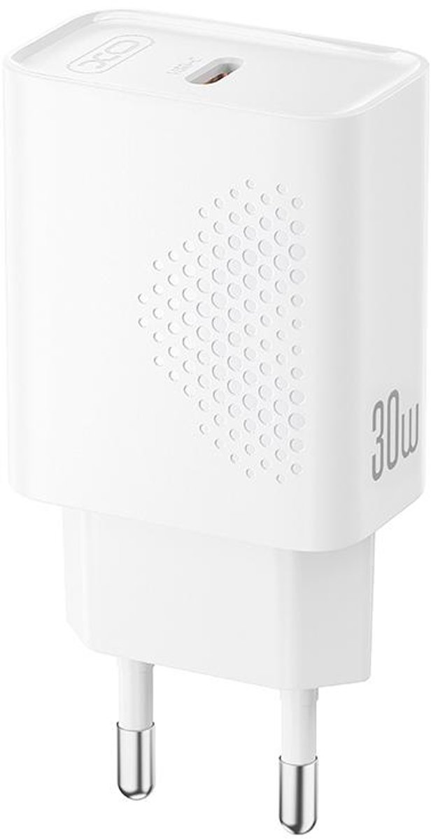 XO 30W snellader - USB C Snellader - Power adapter - Oplader geschikt voor smartphone & tablet – Phone charger - Wit
