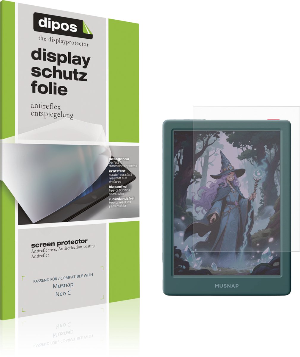dipos – 2x Matte Beschermfolie geschikt voor Musnap Neo C | Krasbestendige & antireflecterende Screenprotector Ultra-Thin