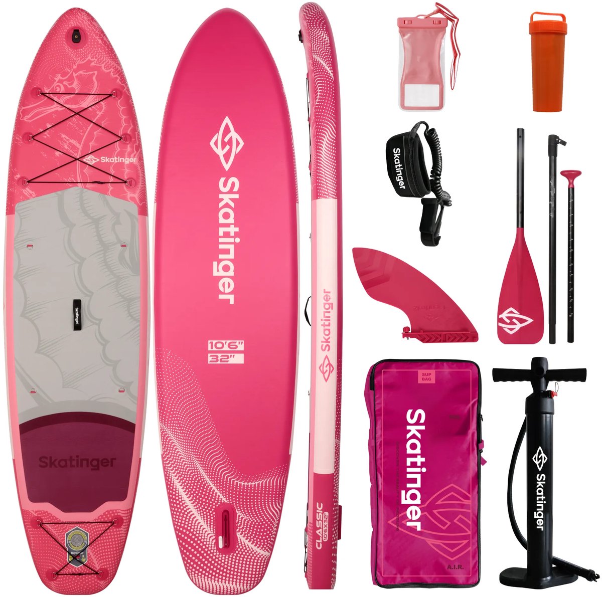 Skatinger Ocean Sea Horse Opblaasbaar SUP Board 320x81x15 cm Allround