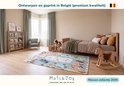 Kinderkamer met een speelmat met paardenmotief van Mats & Joy in de collectie 2026, ontworpen en gedrukt in België.