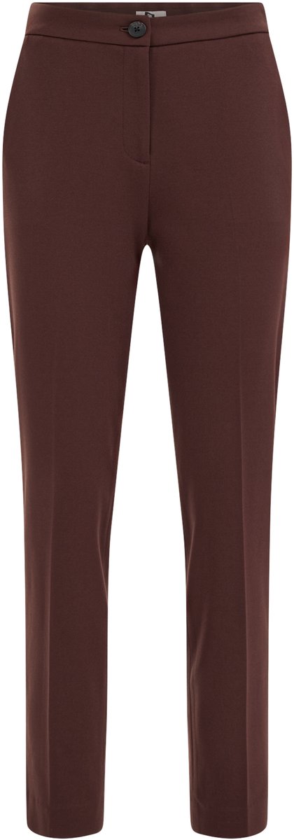 WE Fashion Dames slim fit pantalon met stretch
